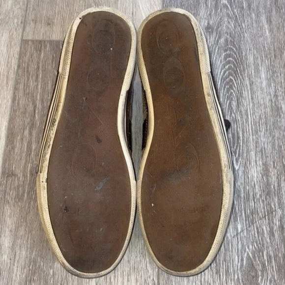 Coach Brad Logo Lace Up Sneakers Sz 8 Casual Shoes - Picture 7 of 9